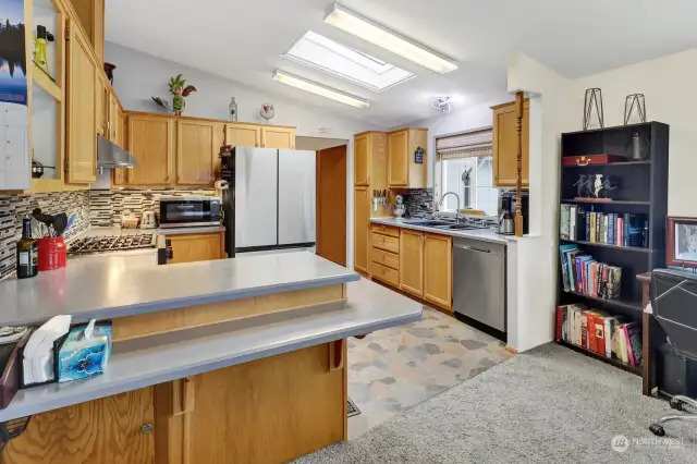 Kitchen has been fully updated with new appliances