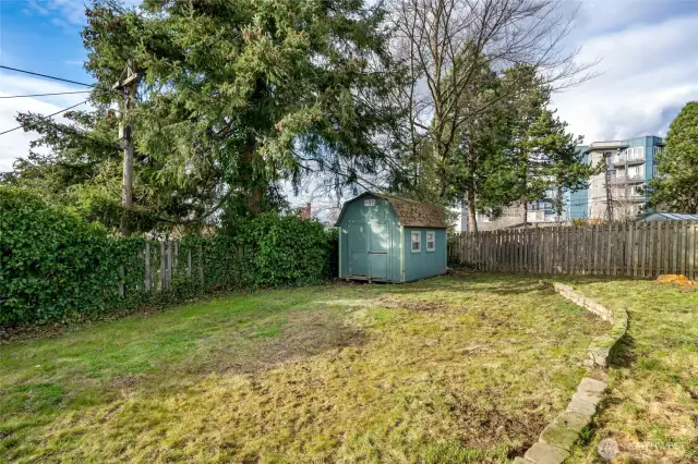 Storage shed to store all your yard tools