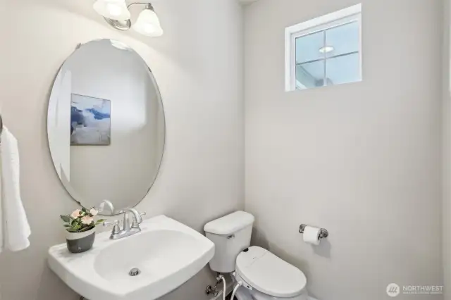 Half bath on the main level