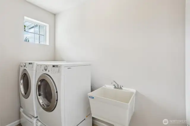 Laundry on the upper level