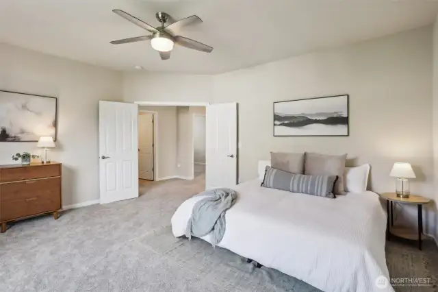 Primary Bedroom on the upper level
