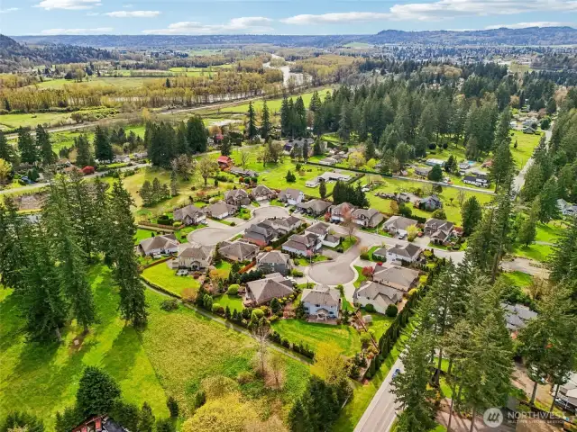Tall Firs Park with a playground, sports court, and frisbee golf within walking distance  from the cul de sac