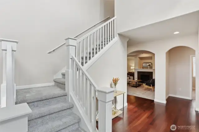 Beautiful open entry with lots of natural lighting