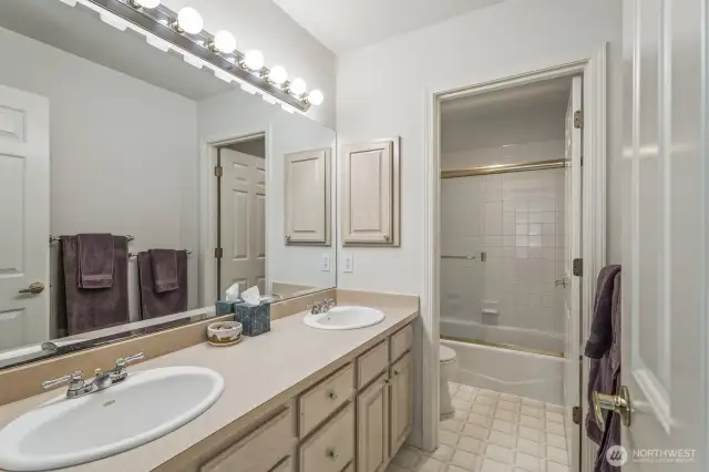 Upstairs hall bath.