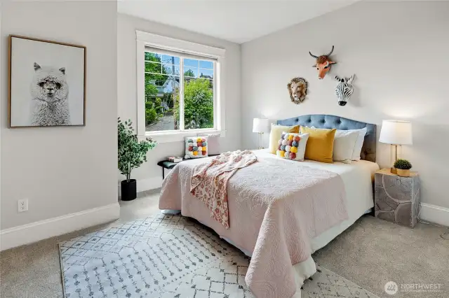 Second bedroom on the upper level.