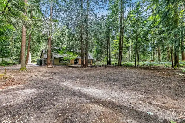 Level shy acre lot!
