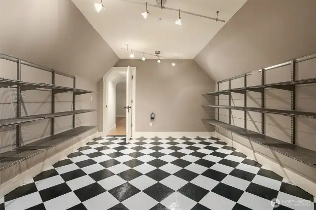 Upper level storage room is perfect for all your storage needs and has easy access to garage