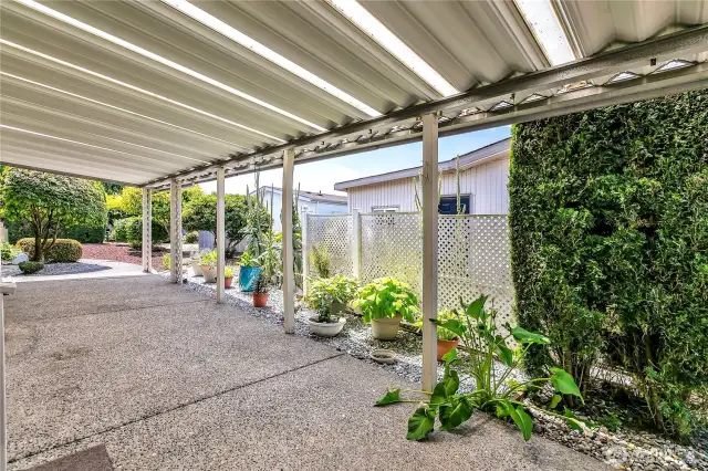 Covered patio