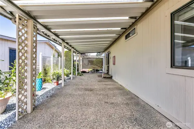 Covered patio