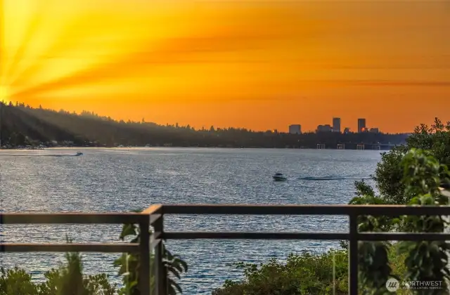 View of downtown Bellevue from your deck