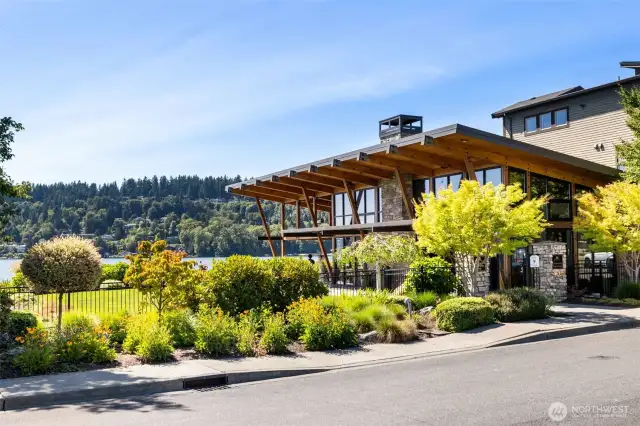 Owner's clubhouse for entertaining large parties or just relaxing by a lakeside fire pit