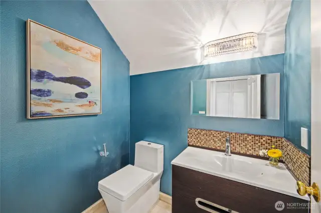 Main floor powder room