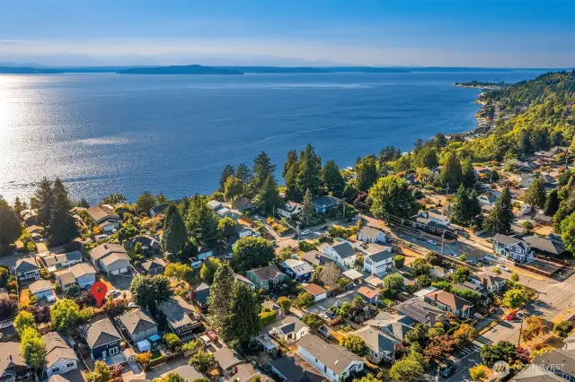 There is a reason this neighborhood is called Seaview - amazing views from all around the neighborhood.