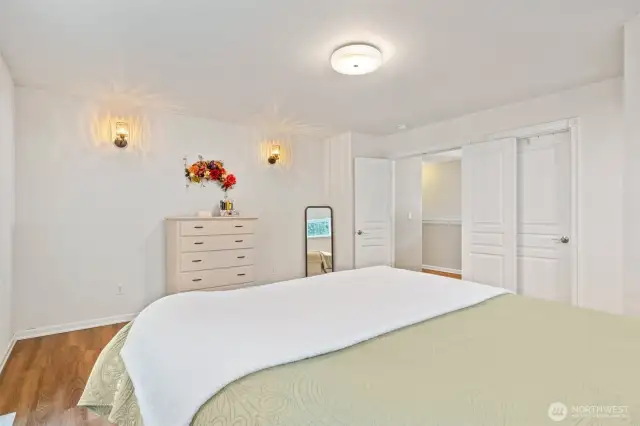 Upper level primary bedroom