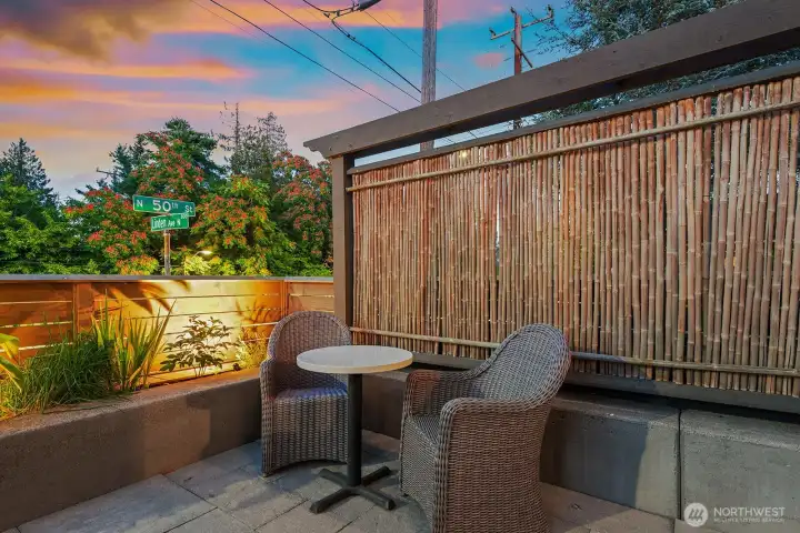 Nice bamboo privacy screening.