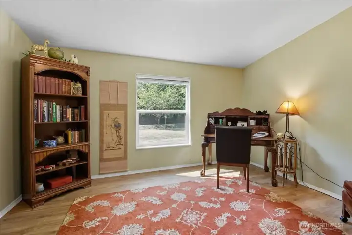 Office with french doors