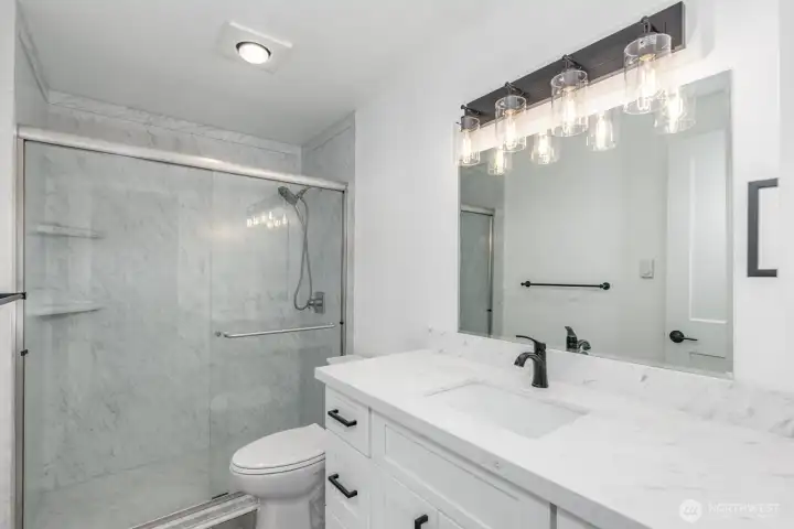 totally new bath with walk-in shower.