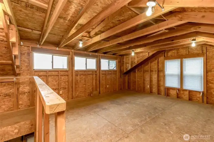 Large Storage loft in garage