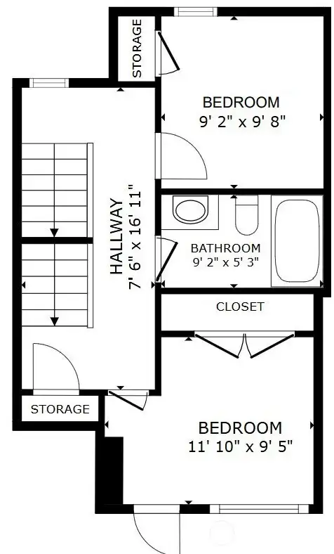 Upper floor plan