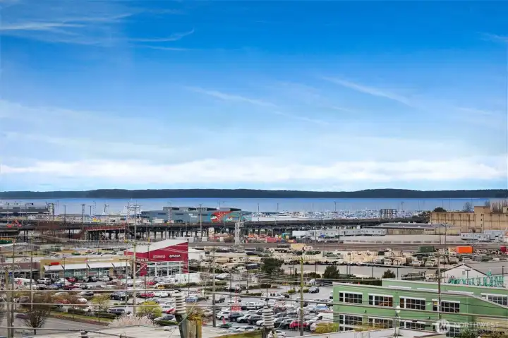 Views of Elliott Bay, Magnolia and West Seattle