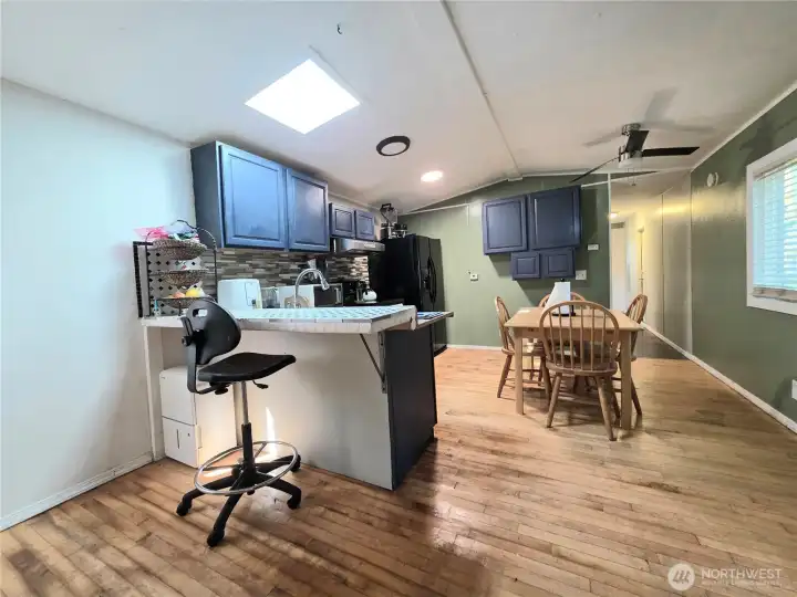 Counter seating available for quick meals and special gatherings.