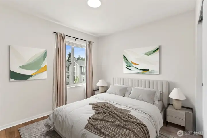 Upper Level 2nd Guest Bedroom *Photo Virtually Staged*