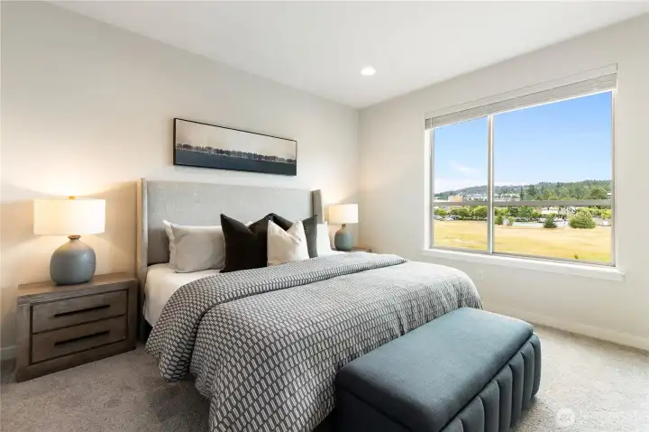 Primary suite with serene views.