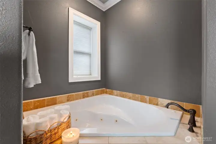 Large jetted tub