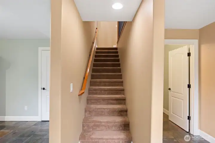 Stairs to the daylight basement