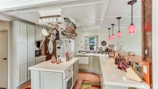 So much storage throughout this kitchen!