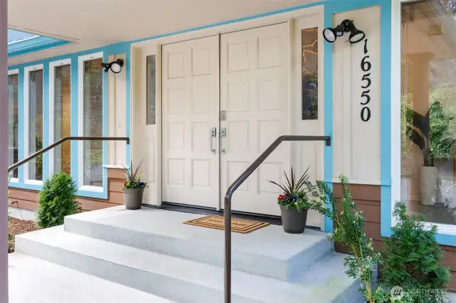 Covered front entry