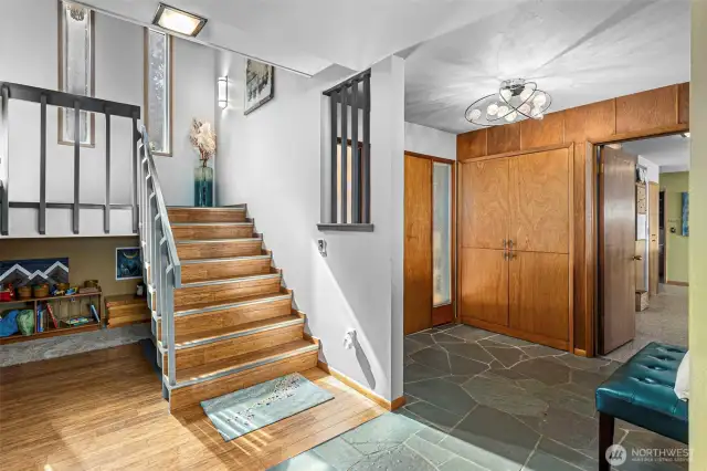 Fun space under stairs.
