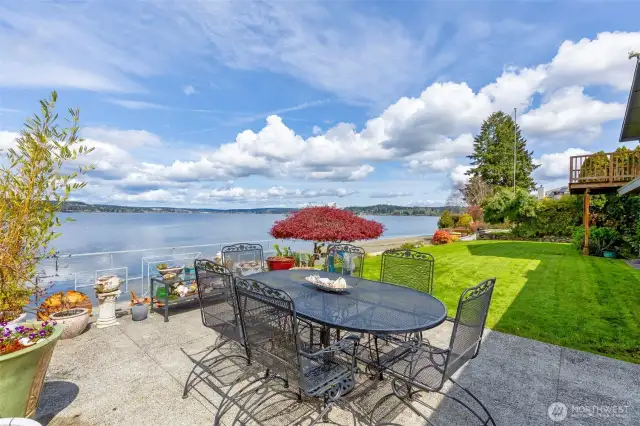 Patio to soak up the sun