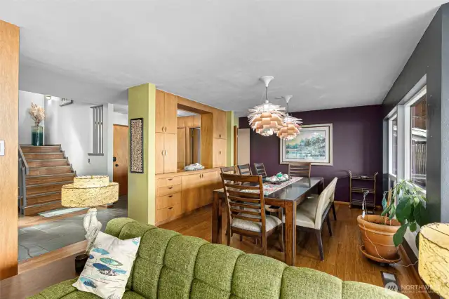 Mahogany built-ins galore