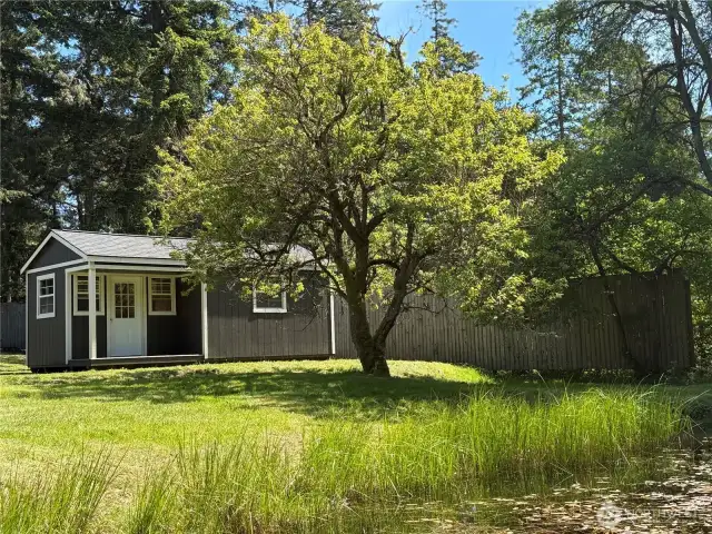 12x24 Storage shed with covered porch provides great space and potential for a variety of different uses.