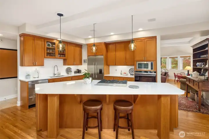 Large chefs kitchen with  great counter space