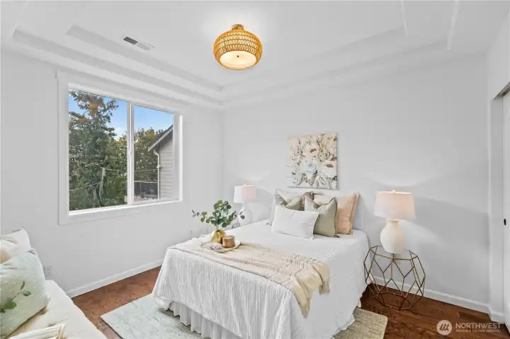 Bedroom on the main level.