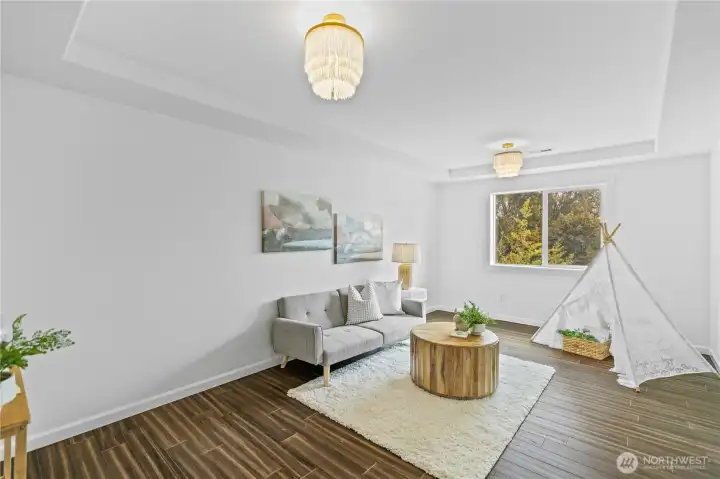 Versatile loft space. Upgraded to enclose space (formerly open).