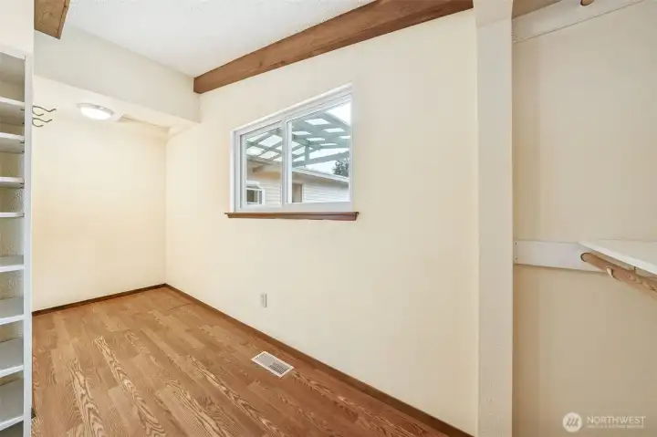 Tons of room in this Primary Closet.