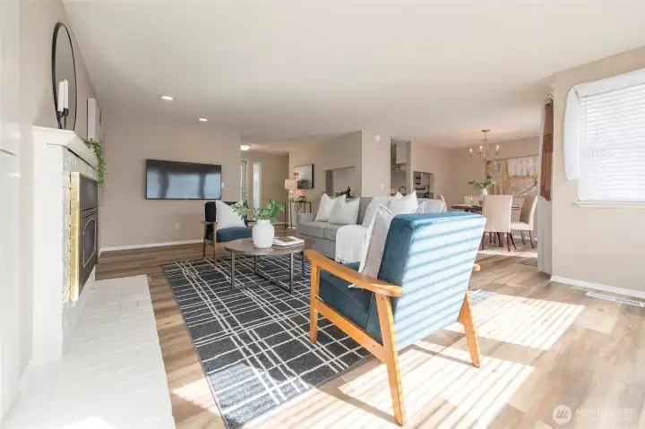 Open, inviting layout perfect for entertaining.