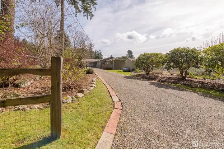 Driveway approaching the home.