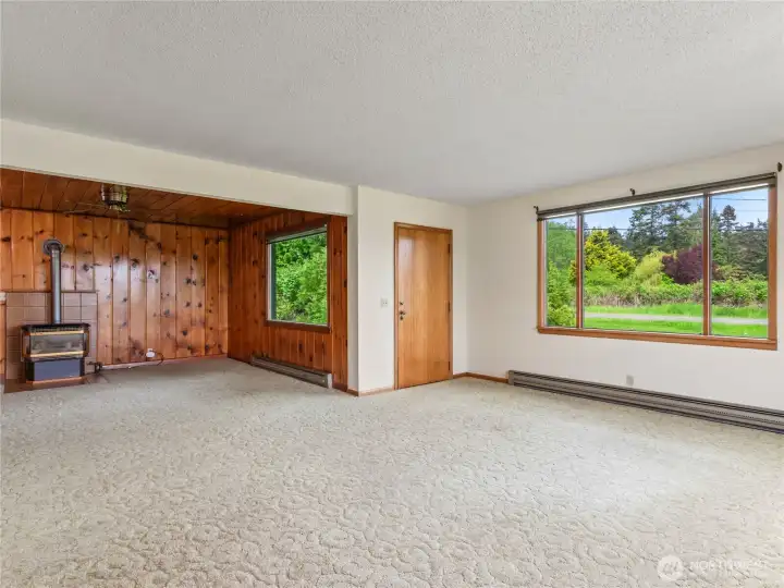 Looking towards the front door.