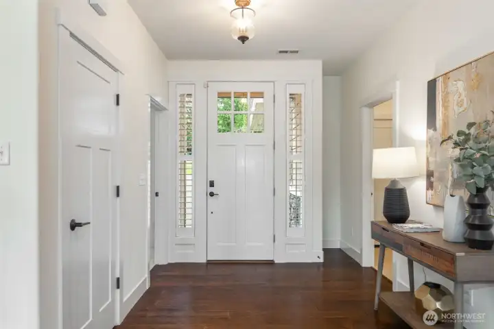 Spacious entry with mudroom access from garage