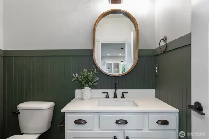 Main floor powder room