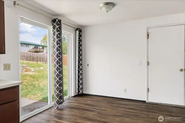 Leads to garage