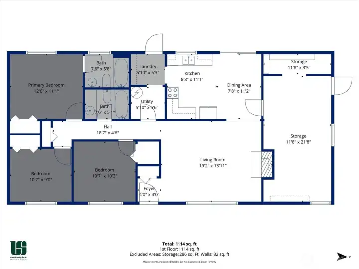 Floor plan with dimensions