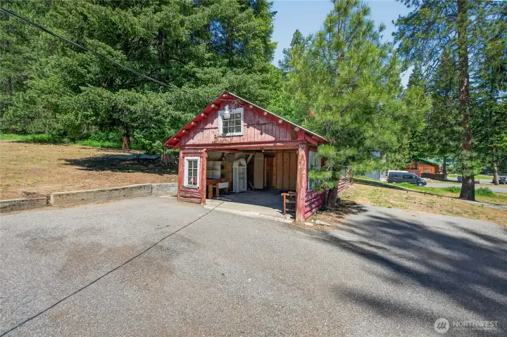 Garage and workshop