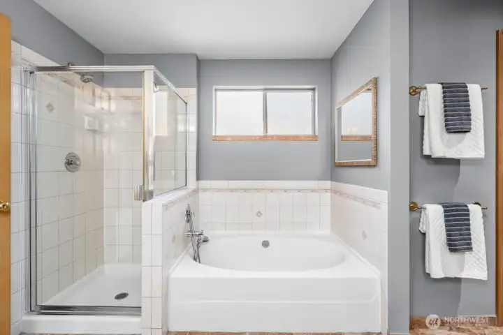 Primary Shower and Tub Primary Shower and Tub