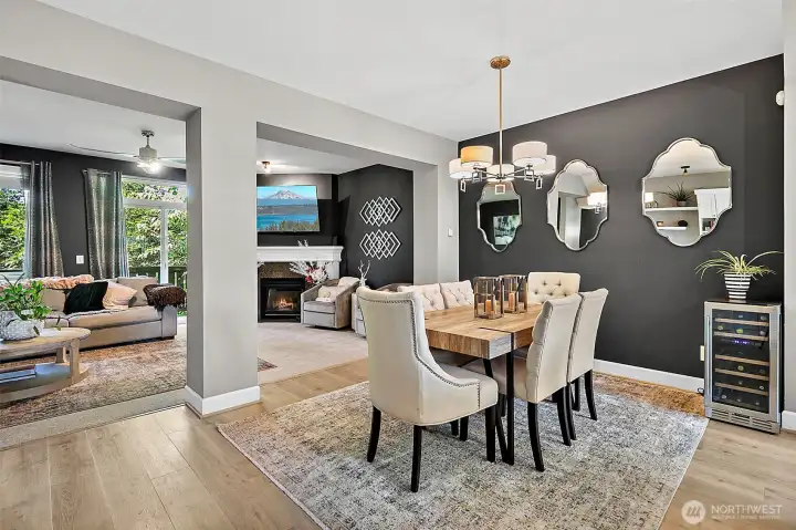 High ceilings make this home live larger