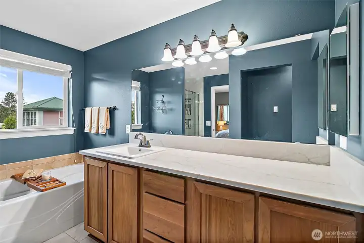 Lots of counter space or is plummed for 2nd sink